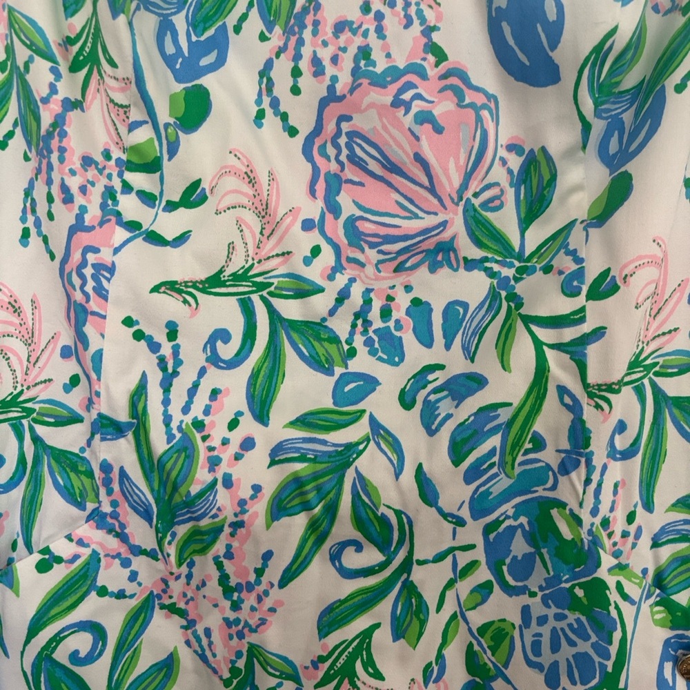 Lilly Pulitzer The Lilly Print Sleeveless Organic Cotton Blend Sheath Dress - Picture 7 of 9